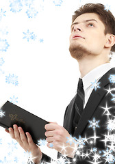 Image showing man with holy bible