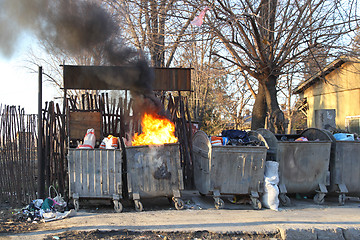 Image showing Garbage Fire