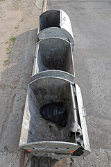 Image showing Bag in Dumpster