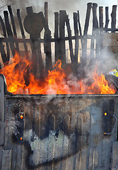 Image showing Dumpster Fire