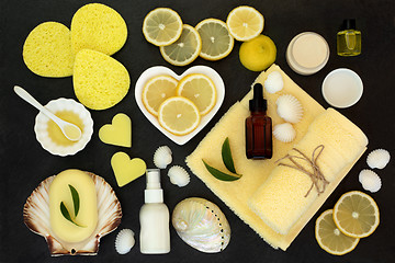 Image showing Lemon Spa Beauty Treatment Products