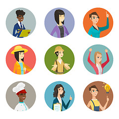 Image showing Vector set of characters of different professions.