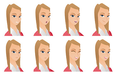 Image showing Vector set of business characters.
