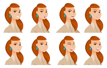 Image showing Vector set of business characters.