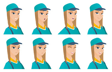 Image showing Vector set of mechanic characters.