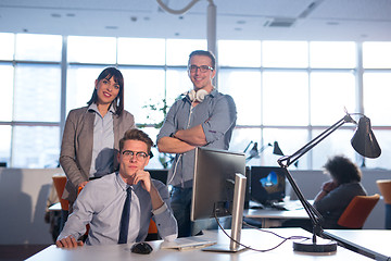 Image showing Portrait of a business team At A Meeting