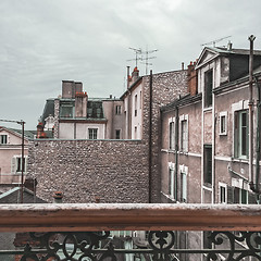 Image showing View over a residential neighborhood in France