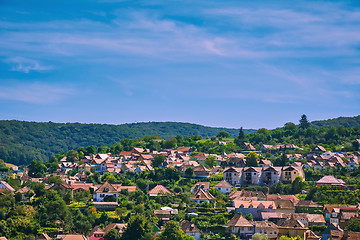 Image showing View over the City of Sighisoara