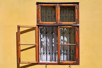 Image showing Open Window of an Old Building