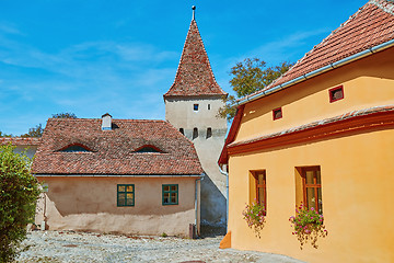 Image showing Street in Sighisoara