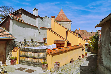 Image showing Street in Sighisoara