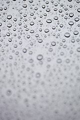 Image showing water drops on the window 