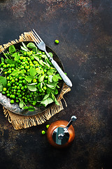 Image showing green peas