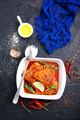 Image showing fish with tomato sauce 