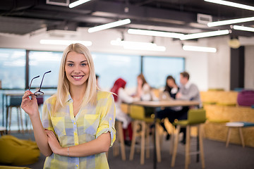 Image showing Portrait of blonde Businesswoman