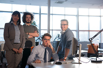 Image showing Portrait of a business team At A Meeting