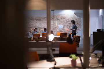 Image showing Business Team At A Meeting at modern office building