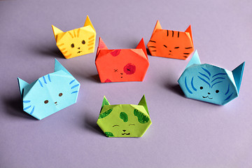 Image showing Paper cats