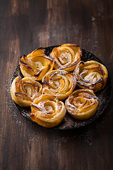 Image showing Apple pie roses