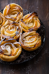 Image showing Apple pie roses