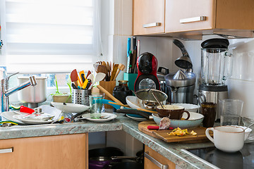 Image showing Compulsive Hoarding Syndrom - messy kitchen