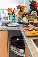 Image showing Compulsive Hoarding Syndrom - messy kitchen