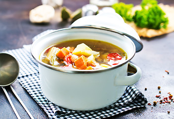 Image showing vegetable soup