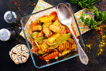 Image showing baked vegetables