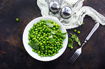 Image showing green peas