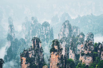 Image showing Zhangjiajie mountains, China