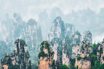 Image showing Zhangjiajie mountains, China