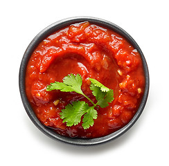 Image showing bowl of mexican salsa sauce 