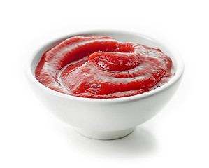 Image showing bowl of tomato sauce ketchup