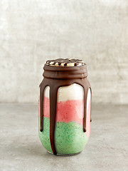 Image showing jar of healthy dessert