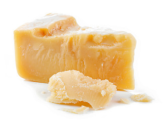 Image showing parmesan cheese on a white background