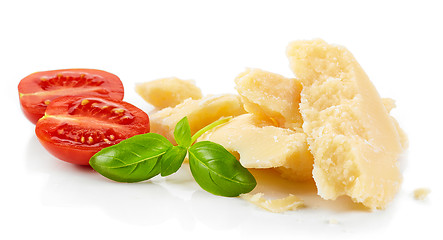 Image showing pieces of parmesan cheese