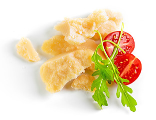 Image showing pieces of parmesan cheese