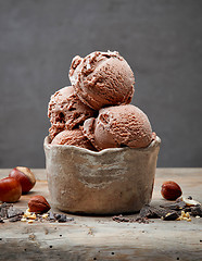 Image showing chocolate ice cream