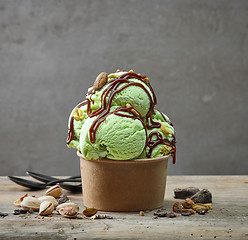 Image showing pistachio ice cream