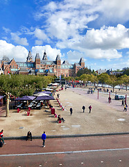 Image showing Rijksmuseum in Amsterdam