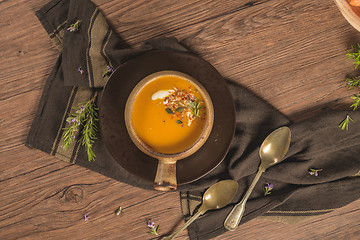 Image showing Healthy Pumpkin soup 