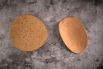 Image showing Two cork plates