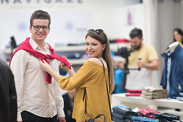 Image showing couple in  Clothing Store