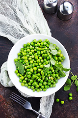 Image showing green peas