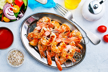 Image showing fried shrimps 