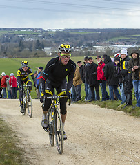 Image showing The Cyclist Thomas Voeckler - Paris-Nice 2016