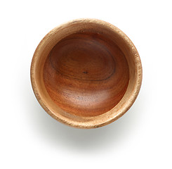 Image showing empty wooden bowl