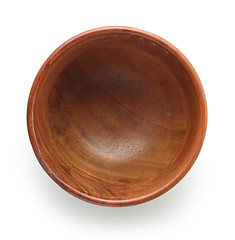 Image showing empty wooden bowl