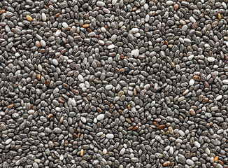 Image showing chia seeds background macro