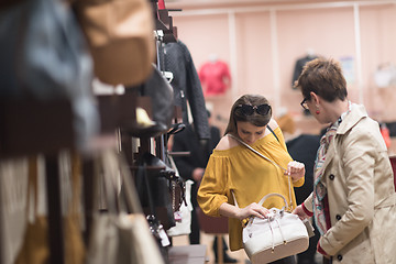 Image showing best friend shopping in big mall